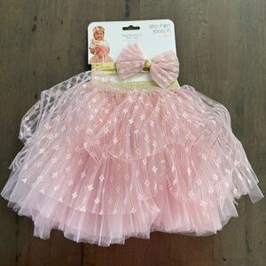 NWT Pink Tutu and Headband Set